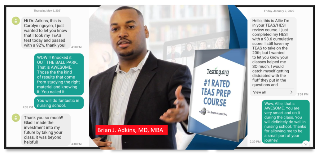 #1 TEAS Prep Course | #1 HESI Prep Course | Adkins Academy